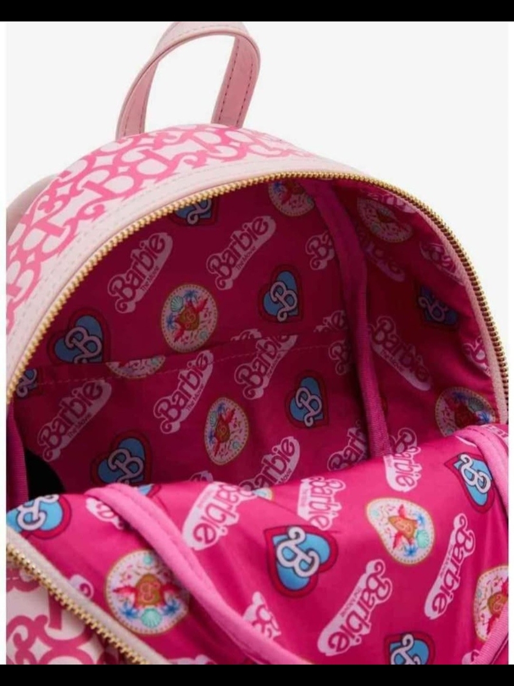 Brand New! Loungefly Mattel Barbie Movie Logo Mini Backpack - Picture 6 of 6